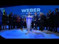 EVP-Spitzenkandidat Weber: 