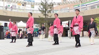 「 人繋ぎ 」のんほいよさこい2019【駅南口広場】