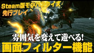 Steam版『モンハンライズ』先行プレイ：画面フィルター機能紹介