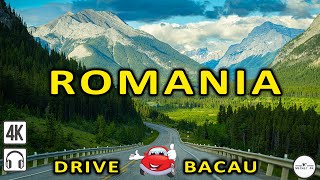 Long Relaxing Drive to Experience the ROMANIA - BACAU- Countryside - 4K Europe Road tour