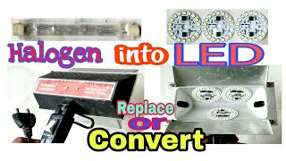 How To Replace/Convert Halogen Video Light Into LED Video Light, or Sungun 1000W Light Convert LED.