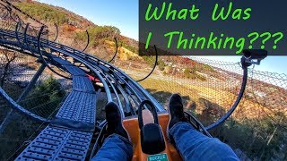 Riding The LONGEST Mountain Coaster In America - Smoky Mountain Alpine Coaster (Pigeon Forge)