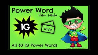 (1G) Power Word Flash Cards - 60 Power Words