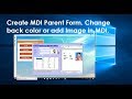 How to create mdi form in c#. Change back color or image in mdi form. Swift Learn