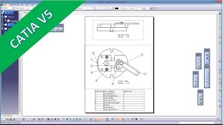 Spannvorrichtung - Catia v5 Training - Assembly Drawing part 1