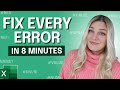 Learn How to Fix EVERY Excel Error in 8 Minutes