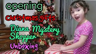 Christmas 2020 Opening Christmas presents plus Diana Mystery Shopper Unboxing #openingpresents
