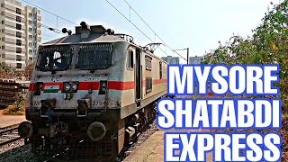 MYSORE SHATABDI Exp 12007 MAS - MYS with #37544 ERODE WAP 7 #ir #sr #swr #wap7 #mys #mas #ed #sc