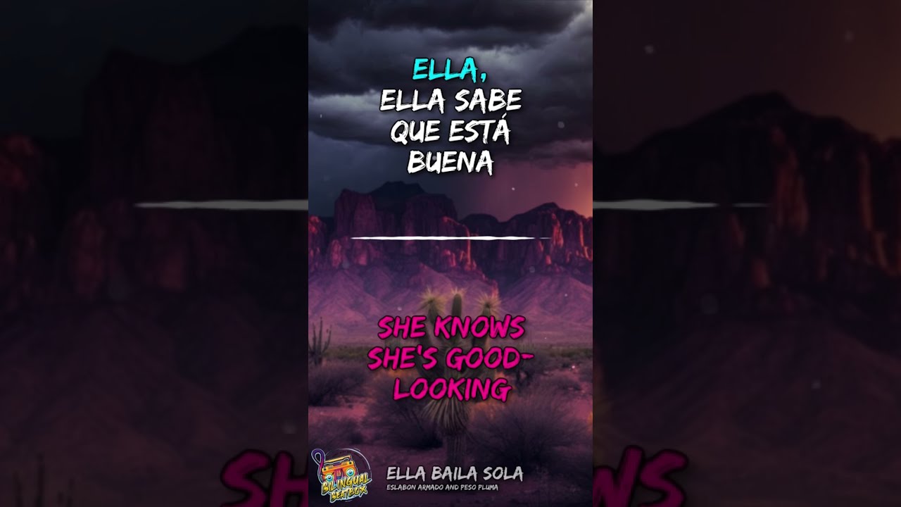 Ella Baila Sola English Lyrics Eslabo Armado, Peso Pluma #ellabailasola ...