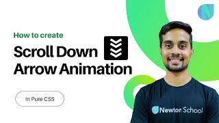 How to create Scroll Down Arrow Animation in Pure CSS | CSS MiniProject | Step by Step Tutorial