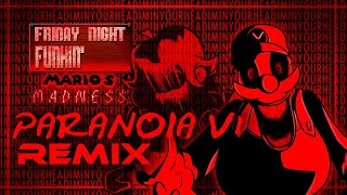 (+FLP) PARANOIA V1 REMIX | FNF Mario's Madness V2