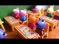 Đồ chơi LỚP HỌC HEO PEPPA PIG, bàn ghế, 1 giáo viên, 8 học sinh & bảng - Peppa Pig (Chim Xinh)