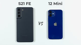 Samsung S21 FE 5G vs iPhone 12 Mini Speed Test & Camera Comparison