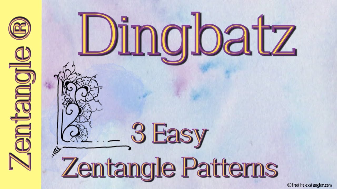 3 Easy Zentangle Patterns Step By Step For Beginners Youtube