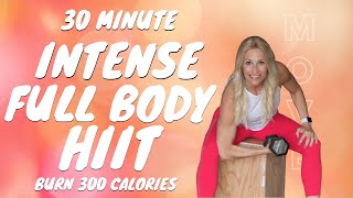 30 MINUTE INTENSE FULL BODY HIIT | Workout With Weights | Tracy Steen