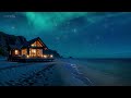 peaceful night with soothing ocean waves sounds healing sleep music clear negative thoughts