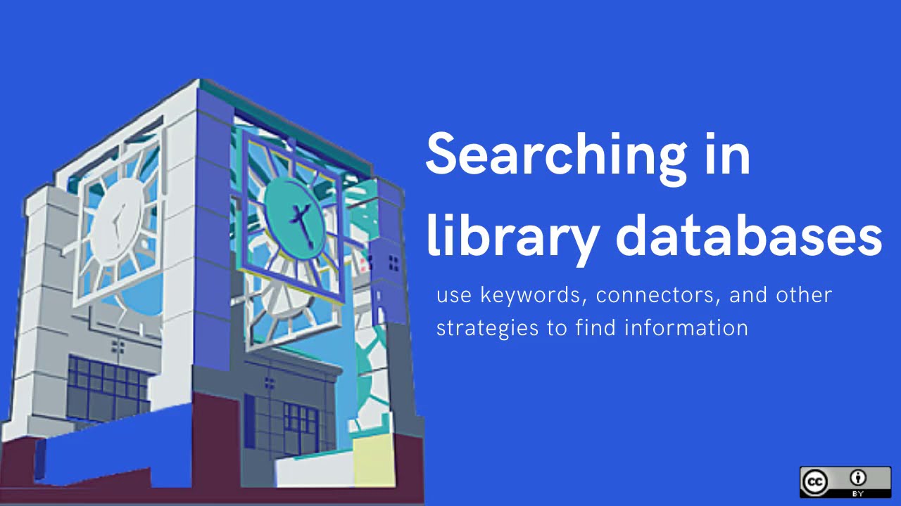 Searching In Library Databases - YouTube