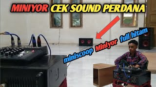 MINISCOOP 5IN FULL HITAM‼️CEK SOUND PERDANA PAKAI SPEAKER ELSOUND MURAHAN