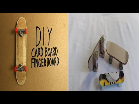 Diy Cardboard Fingerboard Tutorial Youtube