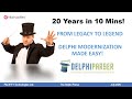 Code Modernization Made Easy - Delphi Parser  @ CodeRage 2019