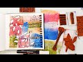 Art Journaling Tutorial - Mixed Media Collage with Gelli Paper Scraps