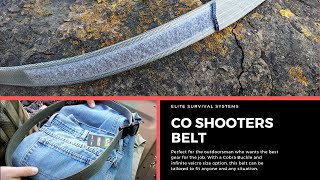 Adjustable Shooters CCW Duty Belt with Cobra Buckle, Lightweight Tactical Gear, w/ Strong EDC Clasp