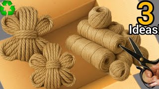 3 AMAZING JUTE ROPE Ideas You Can MAKE EASILY!.♻️