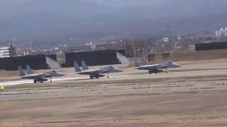 小松基地 F15離陸　３０３飛　　　Komatsu base F15 takeoff