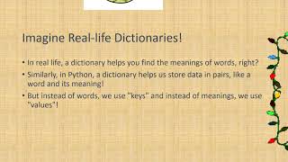 dictionary in python for children | dictionary in python for children