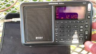 Modern radio test: Eton Satellit vs Tecsun PL-880: FEBC Radio 12120 kHz Bocaue, Philippines