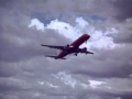 Virgin Blue E190 aircraft taking off from Newman airport Western Australia