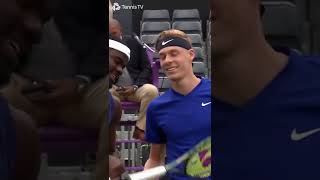 Sweet Moment Between Shapovalov and Tiafoe At Queen's Tennis 🤝