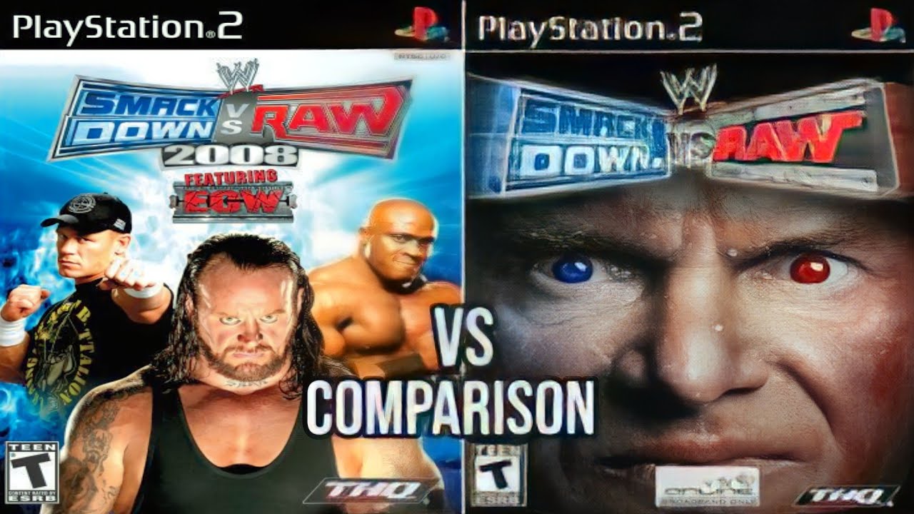 WWE SmackDown Vs Raw 2008 Vs 2005 PS2 - YouTube