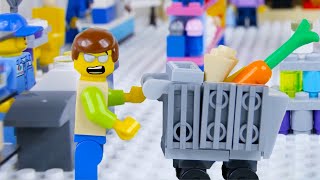 LEGO City Shopping Fail STOP MOTION LEGO City Unlucky Man | LEGO City | Billy Bricks Compilations
