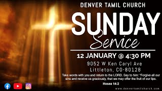 Denver Tamil Sunday Service Jan 12 2025