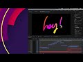 lettering animation using thicc stroke after effects tutorial