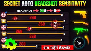 Secret Headshot Sensitivity😱| After Ob42 Update Headshot Sensitivity|Free Fire Auto Headshot Setting