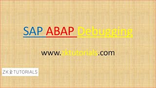 08 SAP ABAP Debugging How to debug a background job