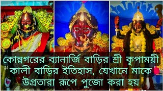 কোন্নগরের ব্যানার্জি বাড়ির শ্রী কৃপাময়ী কালী বাড়ির ইতিহাস, যেখানে মাকে উগ্রতারা রূপে পুজো করা হয়