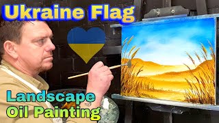 Paint the Ukraine national flag, support for the ukraine