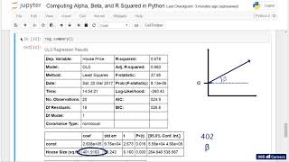 Py 83 Computing Alpha, Beta, and R Squared in Python