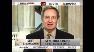 Senator Crapo on MSNBC with Andrea Mitchell