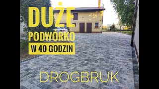 Wjazd z kostki brukowej | fugowanie piaskiem kwarcowym podbudowa betonowa | Kramer | Bobcat #brukarz