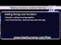 JavaScript Training Tutorial Adding Strings and Numbers