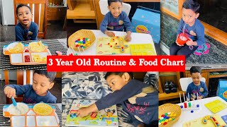 3 Year Old Daily Routine| Healthy Food Chart For Babies|Flinto Class @Home|Morning To Night Routine