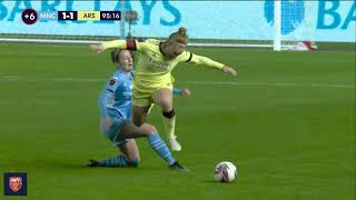 Yellow Cards and Fouls in Arsenal vs Man City Women