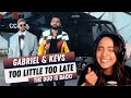 Gabriel and Kevz - Too Little, Too Late (COVER) |  REACTION!!