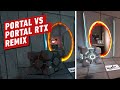 Portal Auto-Enhanced with Nvidia RTX Remix AI vs Original