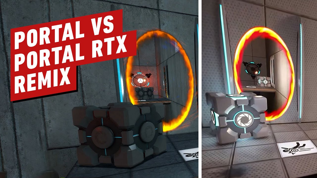 Portal Auto-Enhanced With Nvidia RTX Remix AI Vs Original - YouTube