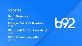 b92 HD - Večeras ID